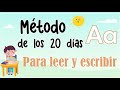 Vocal a  mtodo de los 20 das para aprender a leer y escribir 