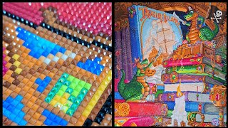 Ultimate Satisfying ASMR Diamond Painting - Completed! -No Talking-Diamond Art Club& Randal Spangler