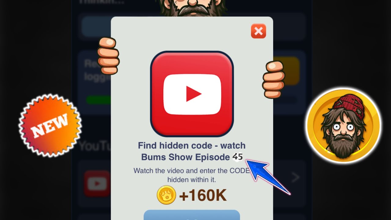 Bums Episode 45 Code |Bums YouTube hidden video code 18 November#bums ...