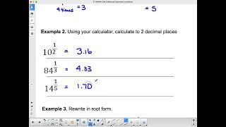 MAP4C S4L6  Rational Exponents