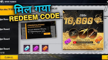 मिल गया Redeem Code 🥳 | Light Fest Countdown live redeem code | free fire redeem code | #redeemcode