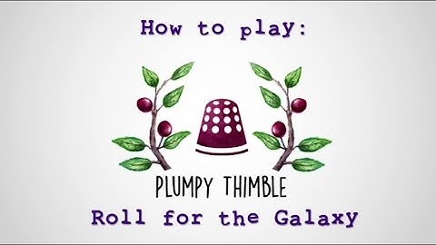 How to play: Roll for the Galaxy