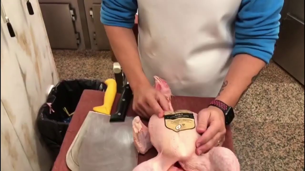 Cómo trocear un pollo para hacer paella