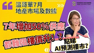 🏡【2025溫哥華樓市】📊 7月成交數據＋🤖 AI預測：供應大增50%都難阻樓價？📈 買家市場全面分析！