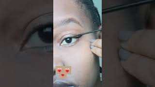 simple eyemakeup tutorial #eyeshadow #eyeliner #whiteliner #wingliner #easyonme #adele #shorts