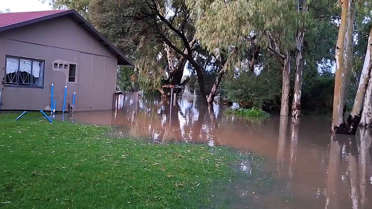 Big Flooding Taking Place Along Vaal River