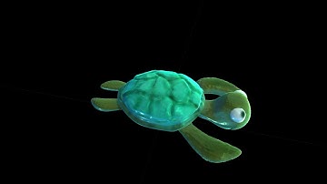 Sea Turtle Glass Material 3D model in Mudbox