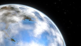 Blender Cycles Test-Animation Earth with moving Clouds