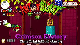 Time Trial 0:25.40 (Any%) | Crimson Factory | ANTONBLAST