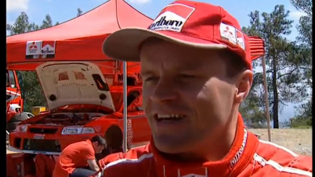 Cyprus 1st June 2001 Mitsubishi rally team prepare for Greeces ...