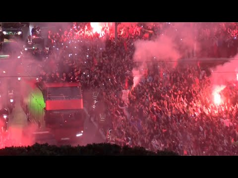 Moroccan team receives hero's welcome in rabat