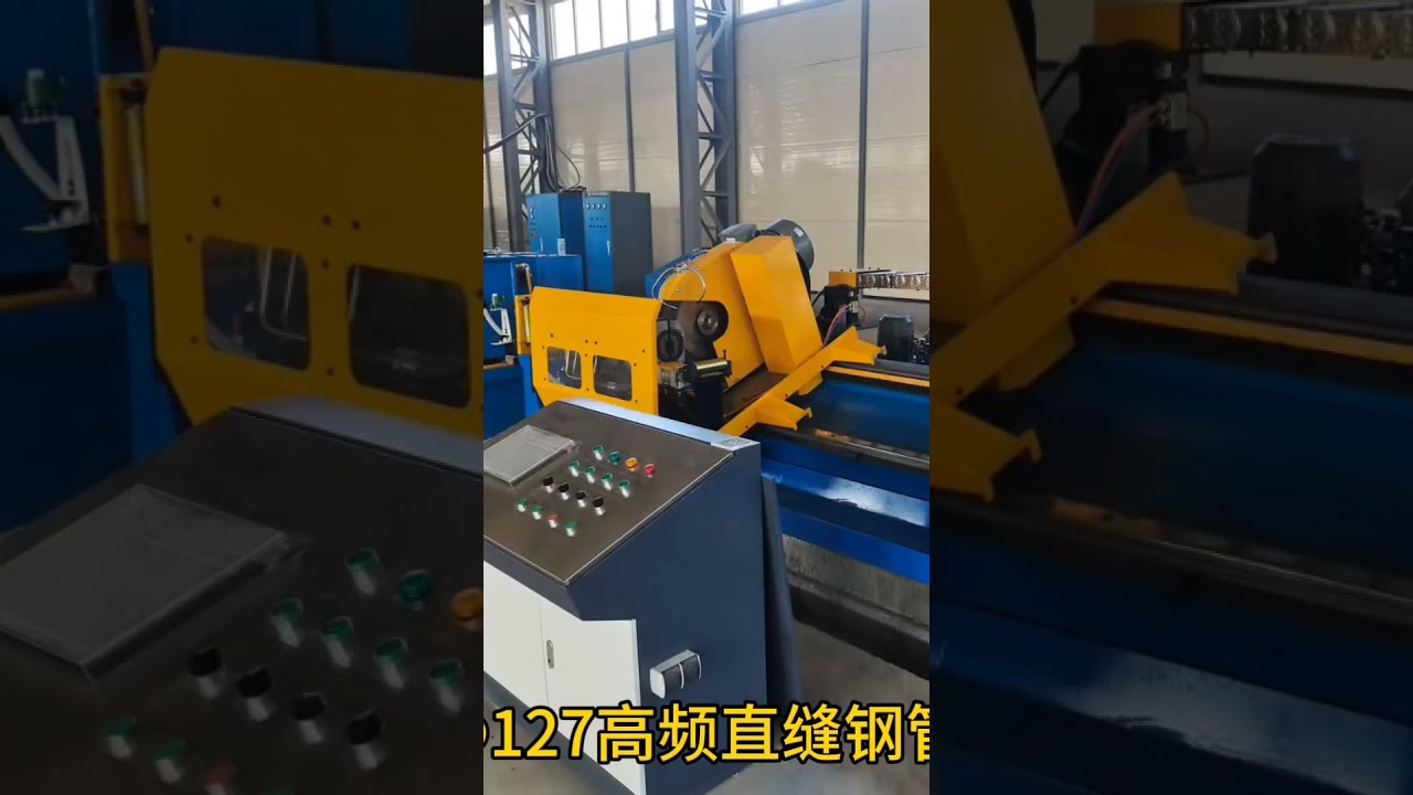 ERW 127 76 Two High Frequency Straight Seam Welded Pipe Production Line Equipment