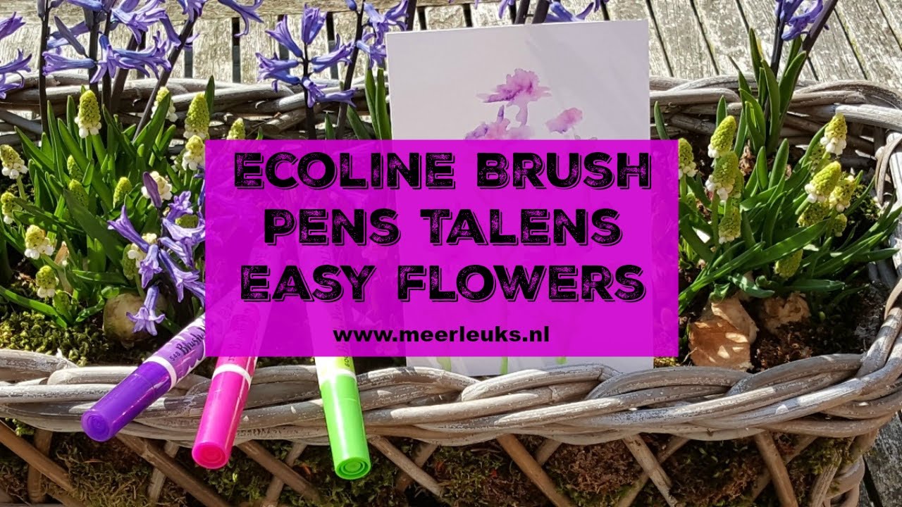 Ecoline Brush Pens Talens tutorial - YouTube