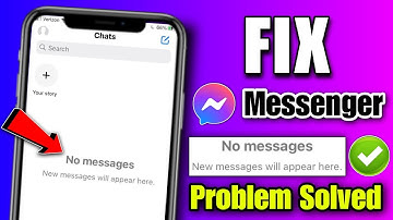 how to fix no messages new messages will appear here iphone | messenger not showing messages 2023