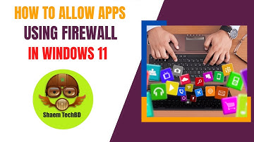 How To Allow Apps Using Firewall in Windows 11