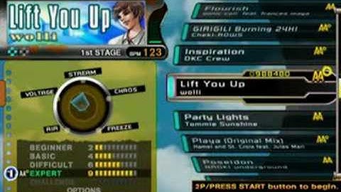 DDR X PS2(USA) - FULL Song list Line Record