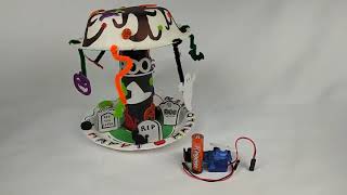 Halloween carousel simple robot project for kids using a 9g mini DC motor
