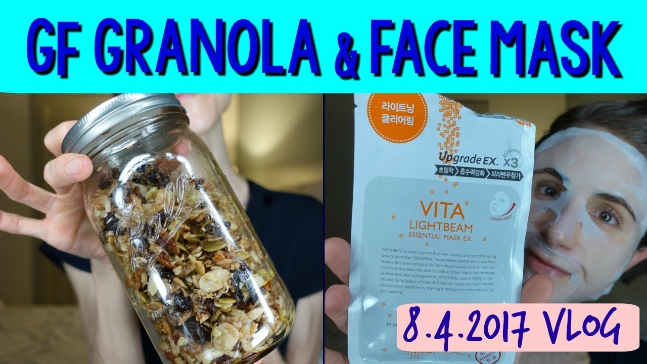 beautycon Vlog: #GFgranola, updates, MEDIHEAL VITA LIGHT BEAM MASK 🌰💆
