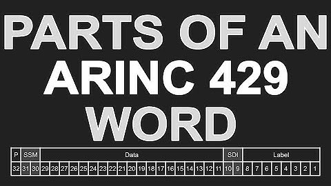 Parts of an ARINC 429 Word