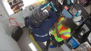 Robbery at a Convenience Store Caught on CCTV Cameras