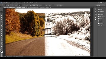 Photoshop Tutorial WINTER SNOW Effect On Your Picture