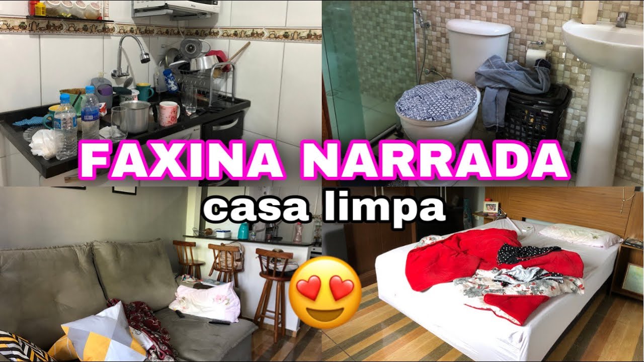 FAXINA COMPLETA E NARRADA/ tudo limpinho/ casa limpa/ casa organizada