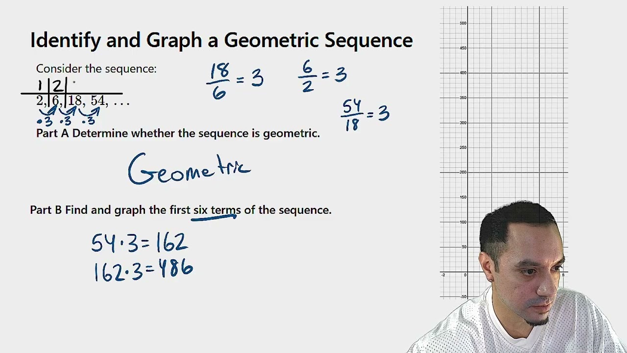 Identify and Graph a Geometric Sequence (Step by Step) | MathRescue