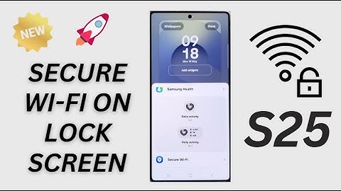 🔒📶 How to Add Secure WiFi Widget to Lock Screen on Galaxy S25/S25+/Ultra!