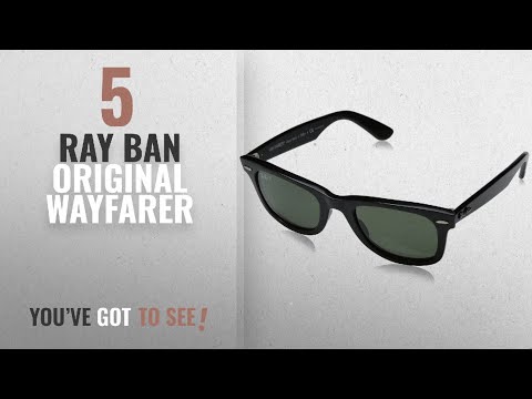 top-10-ray-ban-original-wayfarer-[-winter-2018-]:-ray-ban-wayfarer---black-frame-crystal-green
