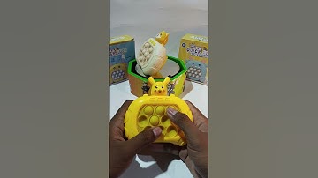 Playing push game Pikachu, pop it elektrik, push game challenge, asmr, #popit #toys
