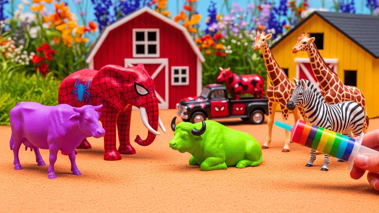 AMAZING TOY WALKING COW AND ELEPHANT🐄🐘WADIDAU‼️PROSES POTONG SAPI KURBAN SIMOLASI Part 39