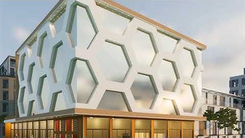 Hexagon Shaped Building / Walk-through Animation Rendering / Abhaya Design