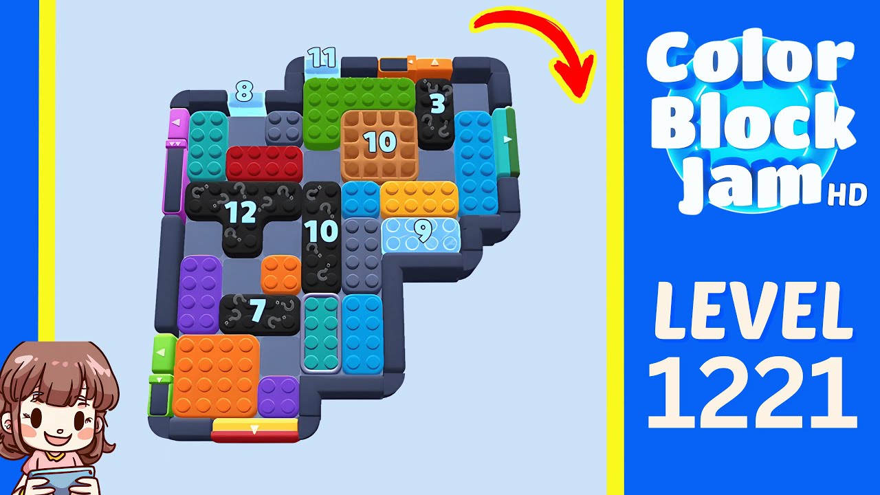Color Block Jam Level 1221 Solution Walkthrough - YouTube
