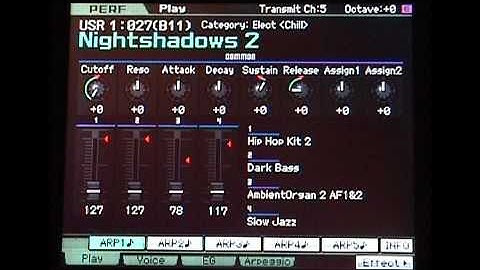 Motif XS Organ Session video english part 2