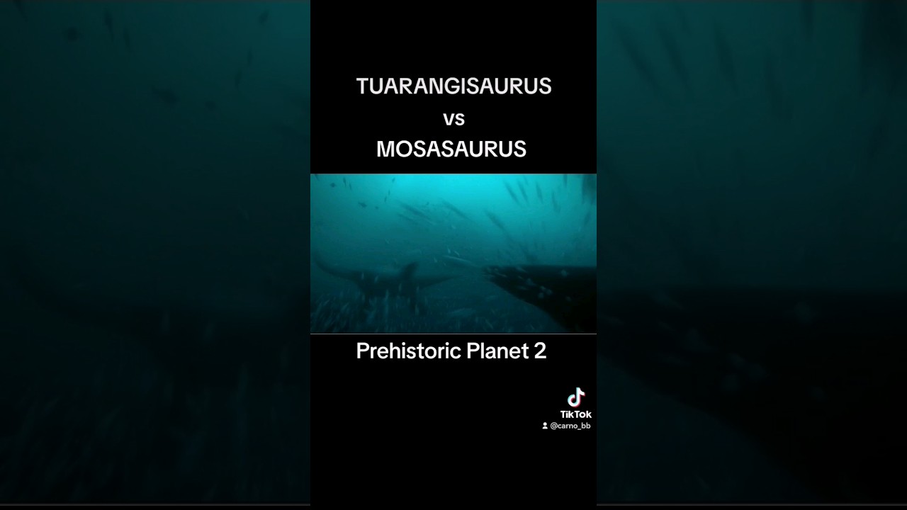 TUARANGISAURUS vs MOSASAURUS | Prehistoric Planet 2 | Appletv+ | Carno bb | 