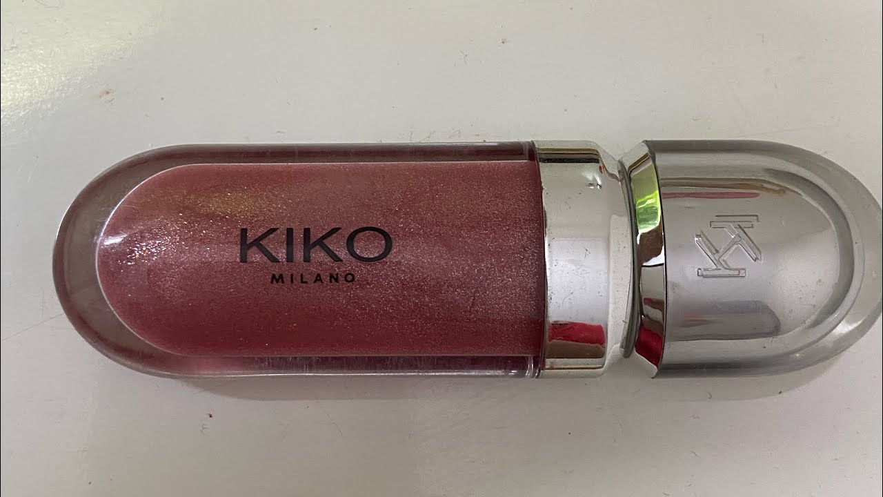 Kiko hydra lip gloss..Shade 17 swatch - YouTube