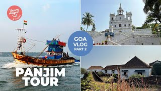 Panjim: Fontainhas, Panjim Church, Reis Magos Fort, Miramar, Dona Paula | Goa Vlog Series - Part 2