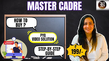 Master Cadre PYQ video solution Step by Step Guide by Bansal academy