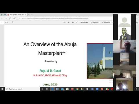 The Over of Abuja Master Plan ( NSE Abuja Public Lecture)