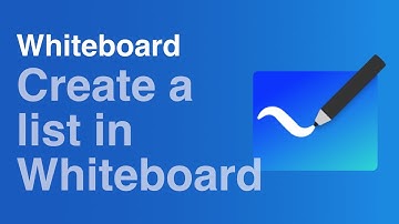 Create a List in Microsoft Whiteboard