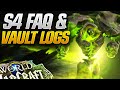 Season 4 day 1 faq and vault log review trinkets crafting bullions and more