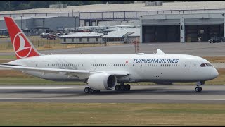 Turkish Airlines Boeing 787-9 [TC-LLB] takeoff from PDX screenshot 4