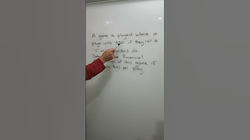 How to find the financial expectation of a simple dice game by example