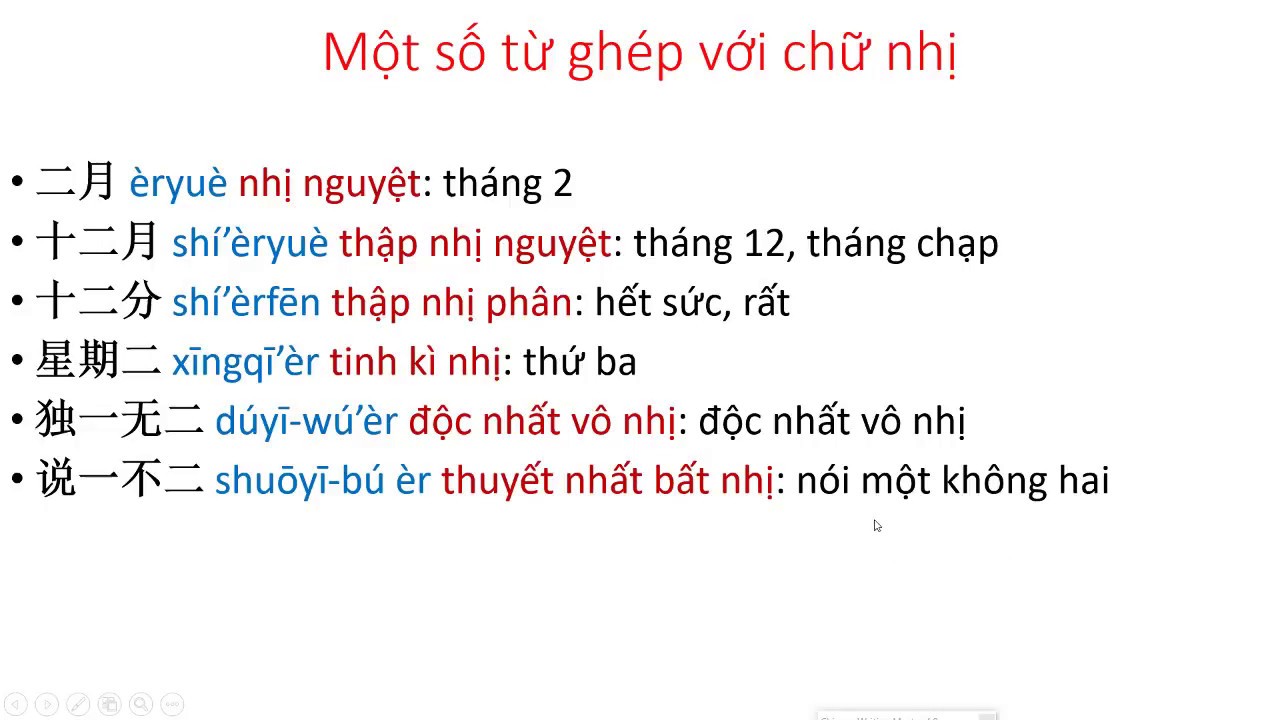 Học chữ Hán | 500 chữ hán cơ bản nhất | no.2 chữ NHỊ |... - youtube