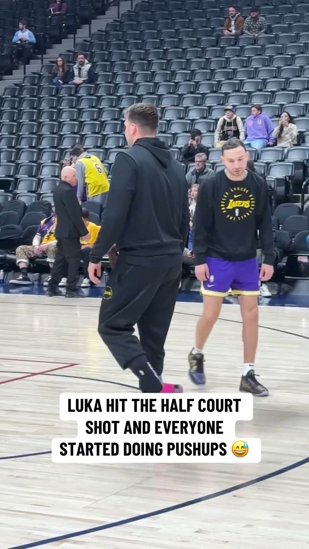 Luka had the team doing push-ups ?