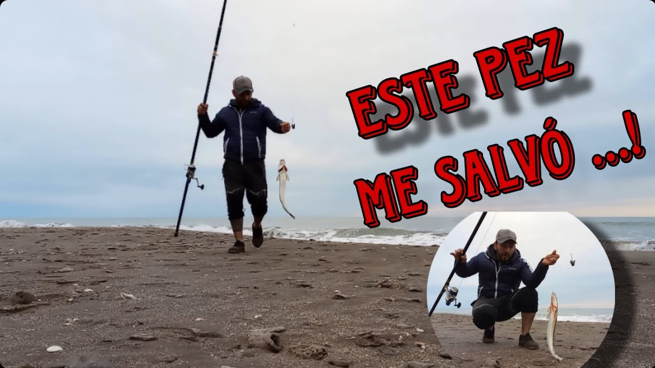 ⚠️ PESCA DE PLAYA EN CERCANIAS A BAHIA BLANCA  ( una playa que tiene sus encantos ) 🎣🌊