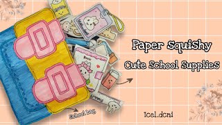 How To Make Paper Squishy Cute School Supplies