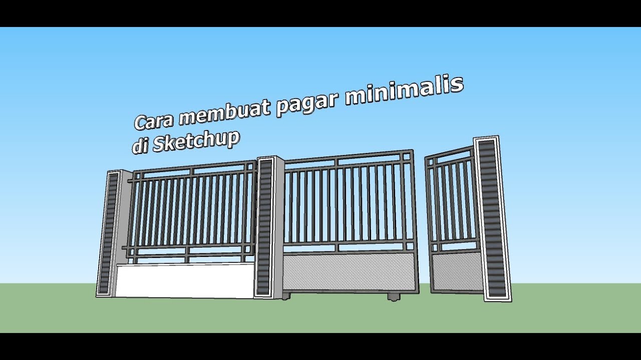 Cara membuat ipagari iminimalisi sederhana di Sketchup YouTube