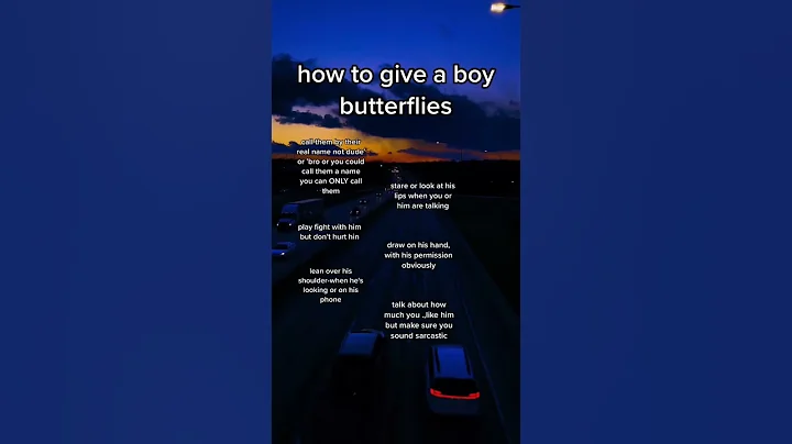 How to give a boy butterflies - DayDayNews