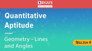 Geometry- Lines and Angles| Quantitative Aptitude| Govt Exams | SSC CGL | IBPS | Other Banking Exams